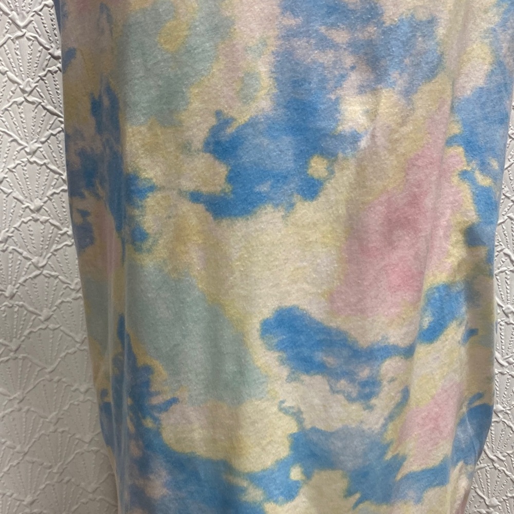Polo Ralph Lauren size XL Blue Pink yellow and White tie dye hoodie dress casual - Picture 5 of 16
